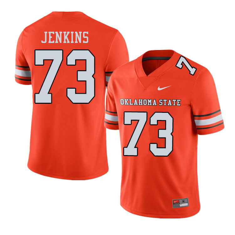 Men #73 Teven Jenkins Oklahoma State Cowboys College Football Jerseys Sale-Alternate Orange - Click Image to Close